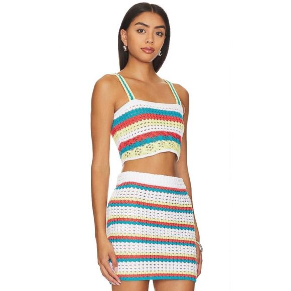 Solid & Striped Stripe Ronnie Skirt Medium - Picture 2 of 7